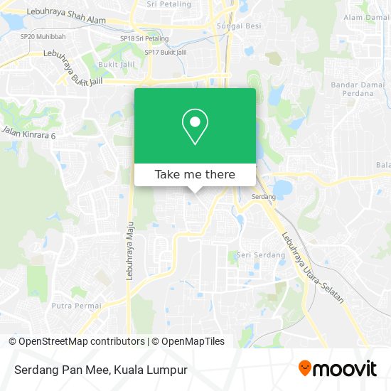 Serdang Pan Mee map