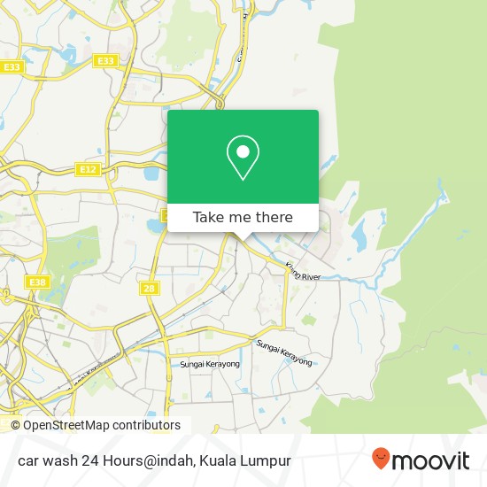 car wash 24 Hours@indah map