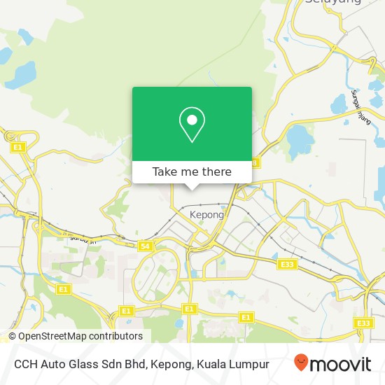 CCH Auto Glass Sdn Bhd, Kepong map