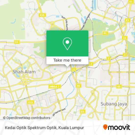 Kedai Optik Spektrum Optik map