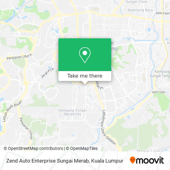 Peta Zend Auto Enterprise Sungai Merab