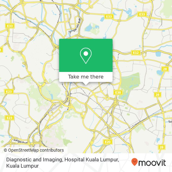 Diagnostic and Imaging, Hospital Kuala Lumpur map