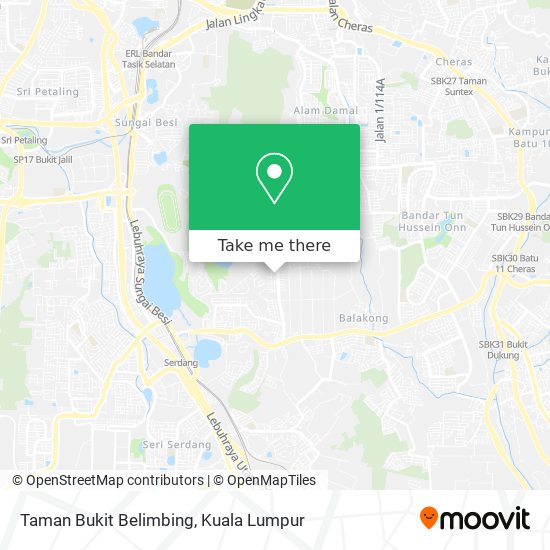 Peta Taman Bukit Belimbing