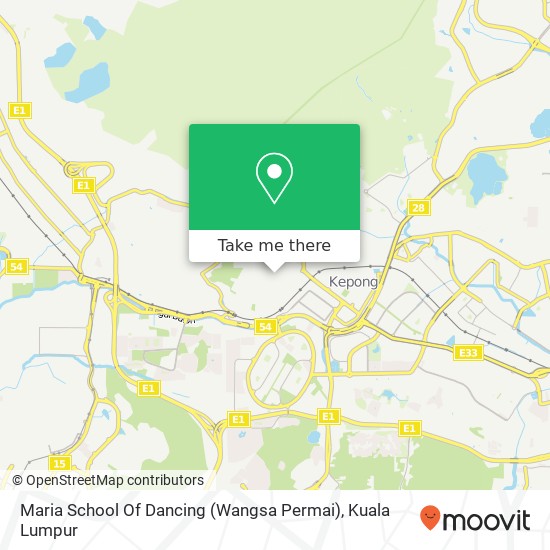 Maria School Of Dancing (Wangsa Permai) map