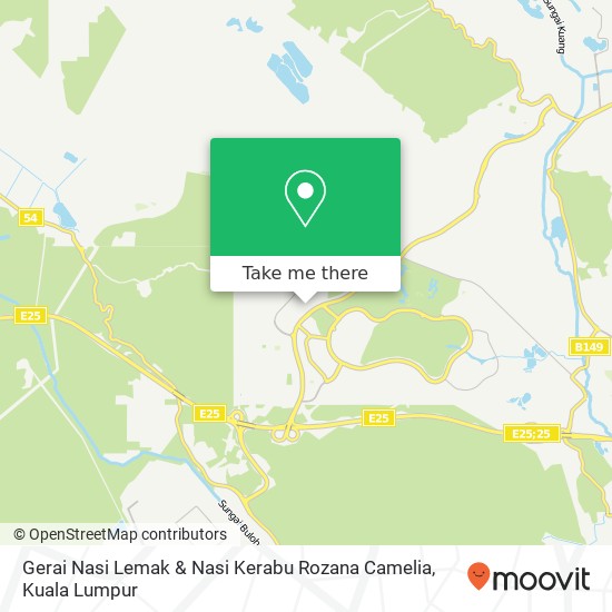 Gerai Nasi Lemak & Nasi Kerabu Rozana Camelia map