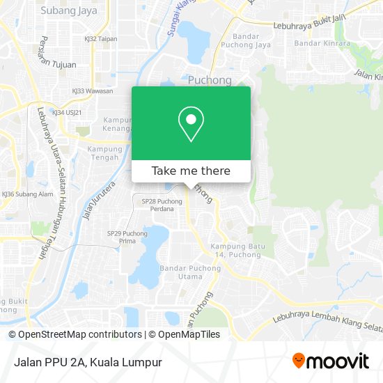 Jalan PPU 2A map