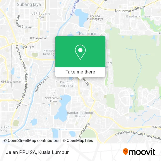Jalan PPU 2A map