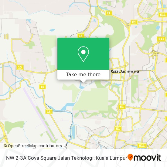 NW 2-3A Cova Square Jalan Teknologi map