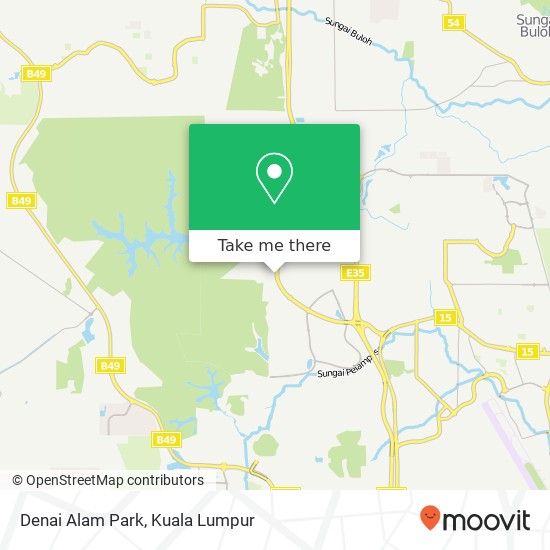Denai Alam Park map