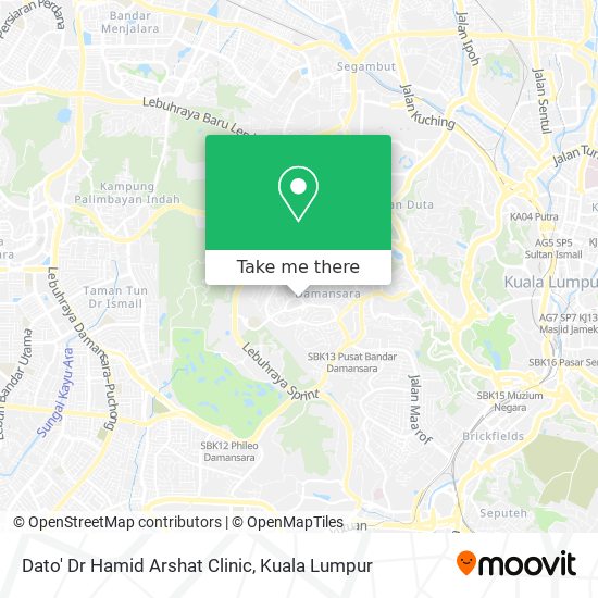 Dato' Dr Hamid Arshat Clinic map