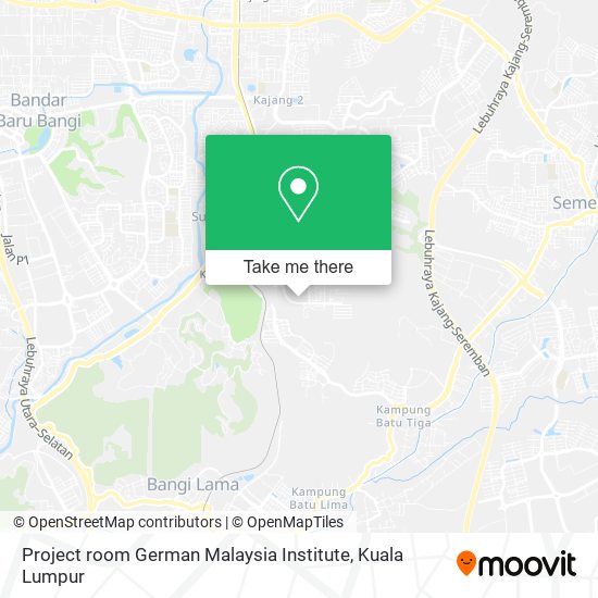 Project room German Malaysia Institute map