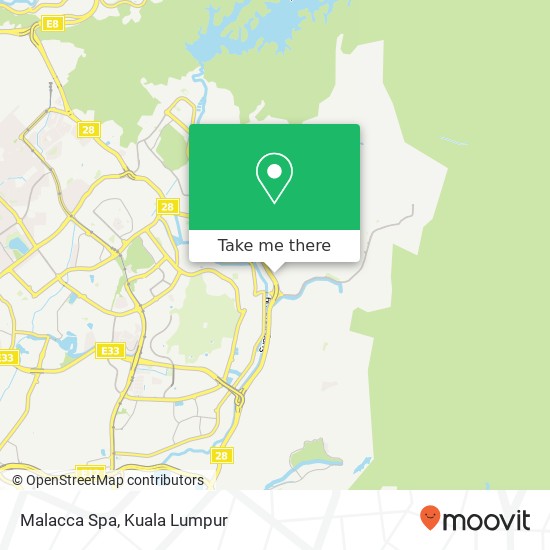 Malacca Spa map