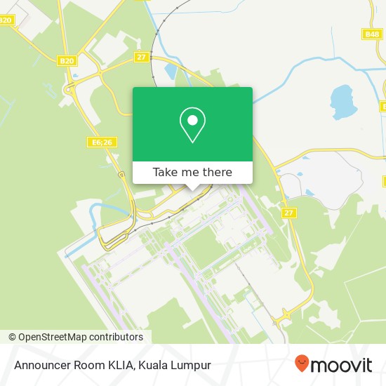 Announcer Room KLIA map