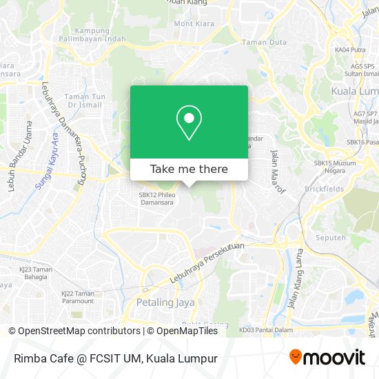 Rimba Cafe @ FCSIT UM map