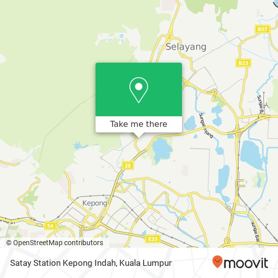 Satay Station Kepong Indah map