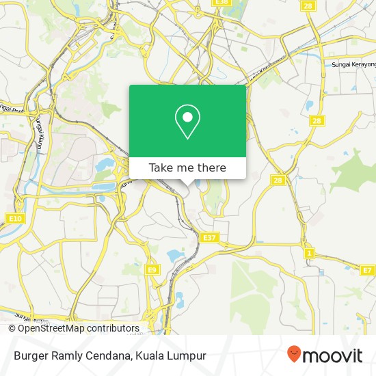 Burger Ramly Cendana map