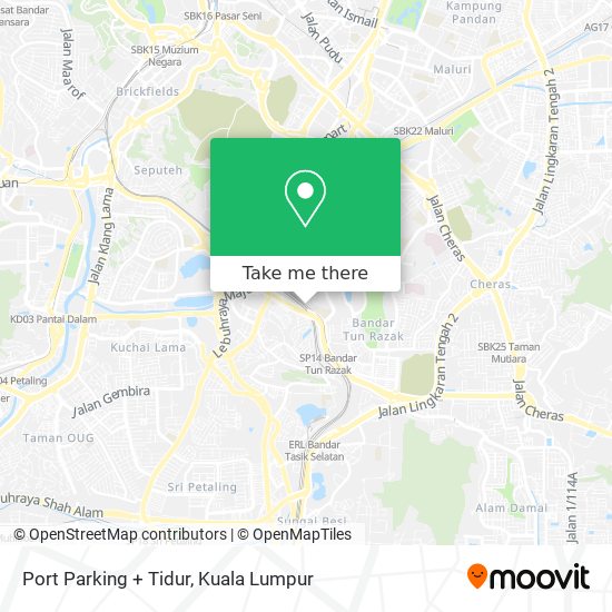 Port Parking + Tidur map