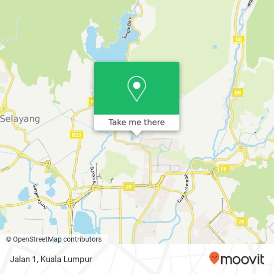 Jalan 1 map