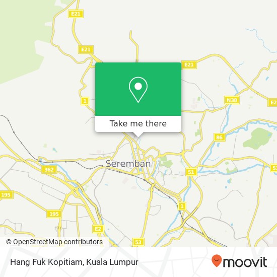 Hang Fuk Kopitiam map