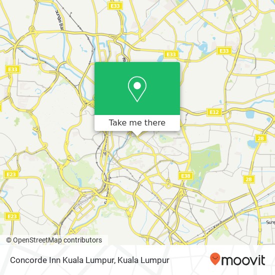 Concorde Inn Kuala Lumpur map