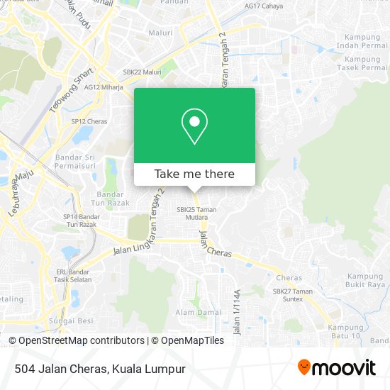 504 Jalan Cheras map