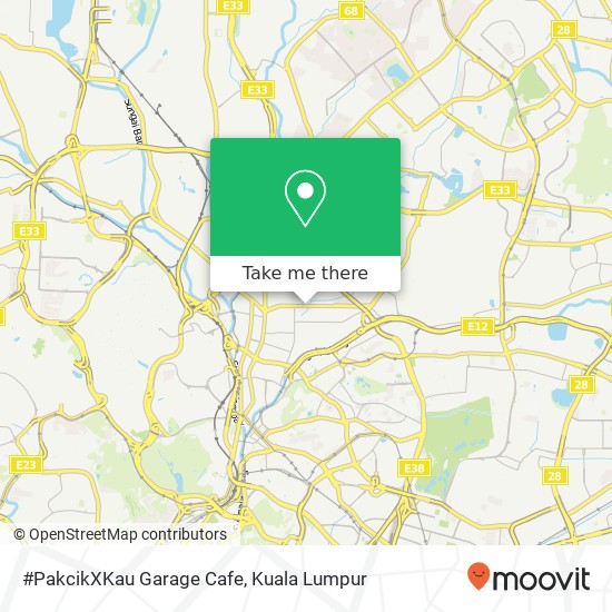 #PakcikXKau Garage Cafe map