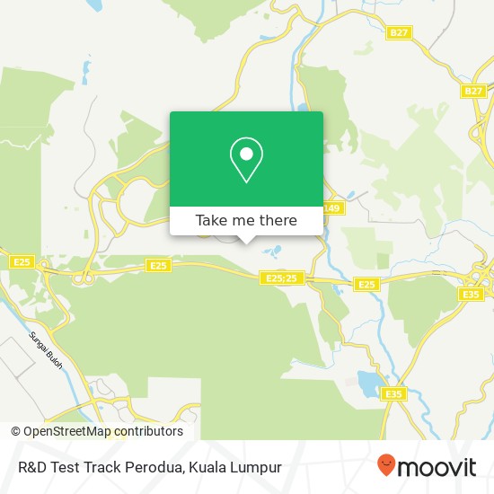 R&D Test Track Perodua map