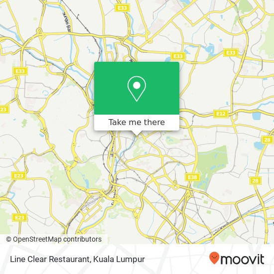 Line Clear Restaurant map