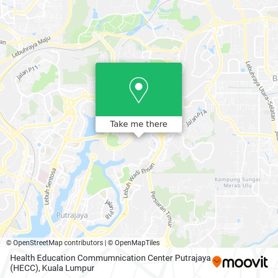 Health Education Commumnication Center Putrajaya (HECC) map