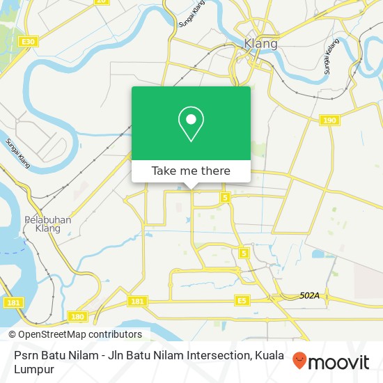Psrn Batu Nilam - Jln Batu Nilam Intersection map