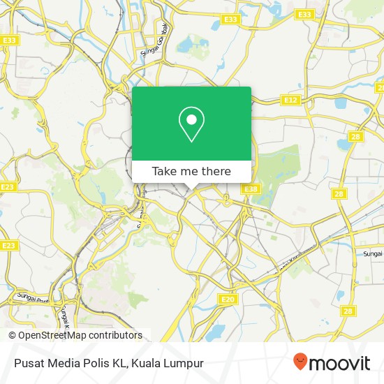 Pusat Media Polis KL map