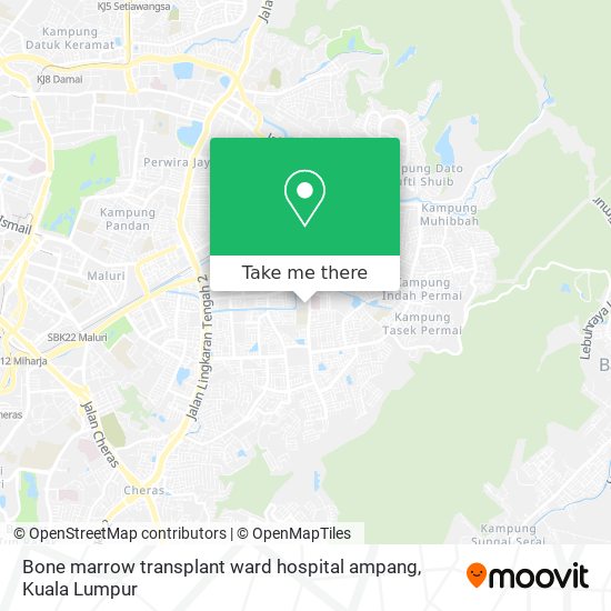 Bone marrow transplant ward hospital ampang map