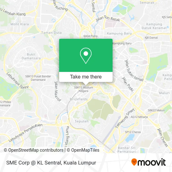 SME Corp @ KL Sentral map