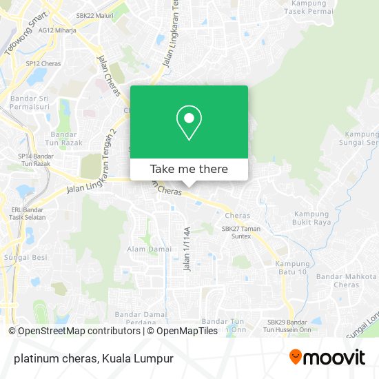 platinum cheras map