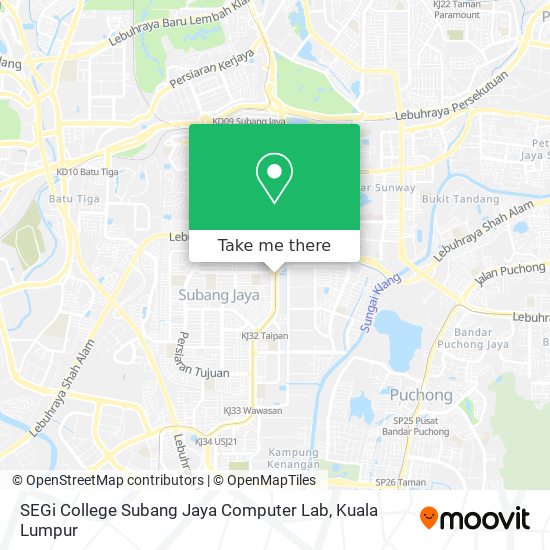 SEGi College Subang Jaya Computer Lab map