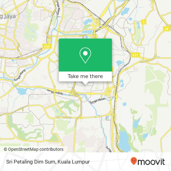 Sri Petaling Dim Sum map