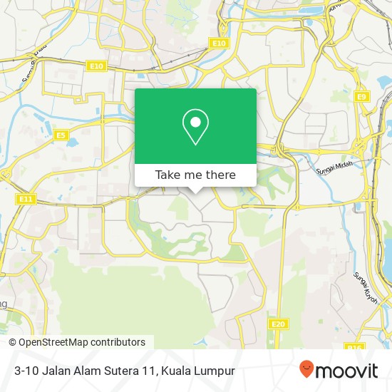 3-10 Jalan Alam Sutera 11 map