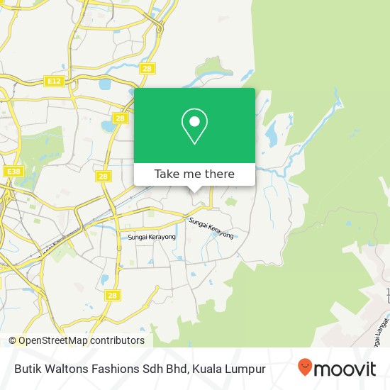 Butik Waltons Fashions Sdh Bhd map