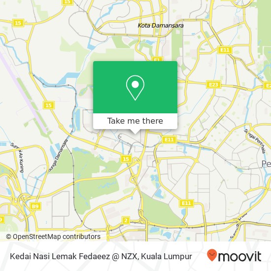 Kedai Nasi Lemak Fedaeez @ NZX map