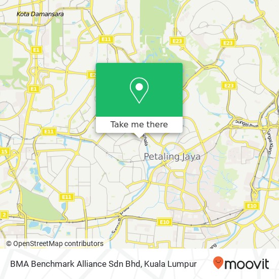 BMA Benchmark Alliance Sdn Bhd map