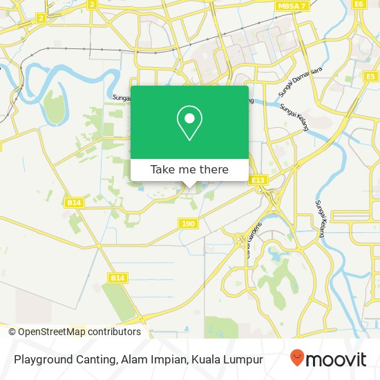 Playground Canting, Alam Impian map