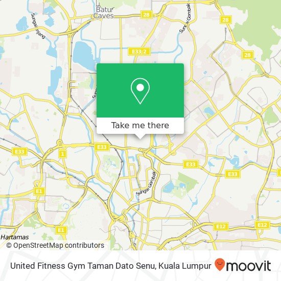 Peta United Fitness Gym Taman Dato Senu