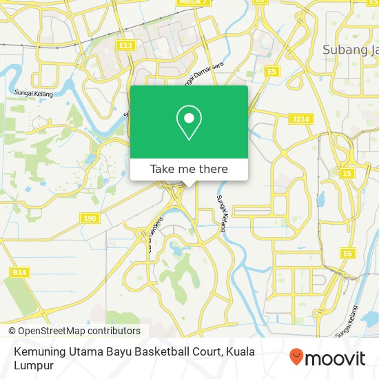 Kemuning Utama Bayu Basketball Court map