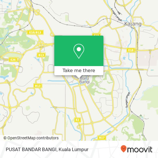 PUSAT BANDAR BANGI map