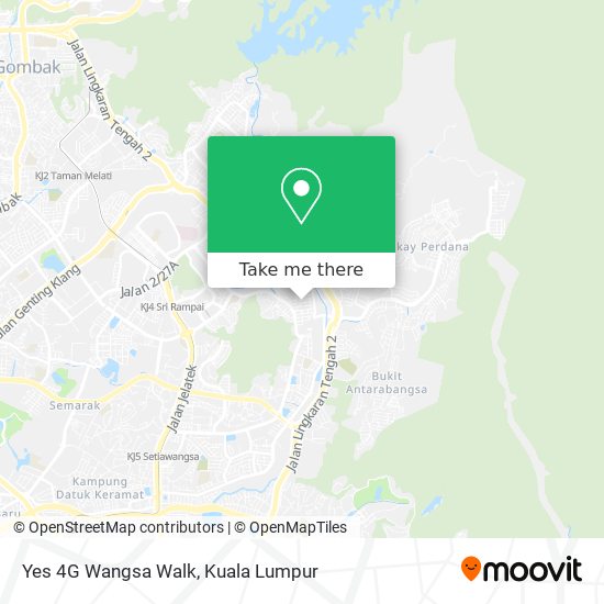 Peta Yes 4G Wangsa Walk