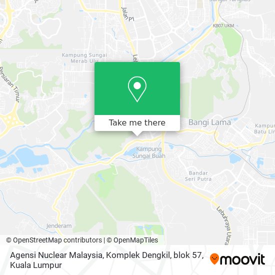 Peta Agensi Nuclear Malaysia, Komplek Dengkil, blok 57