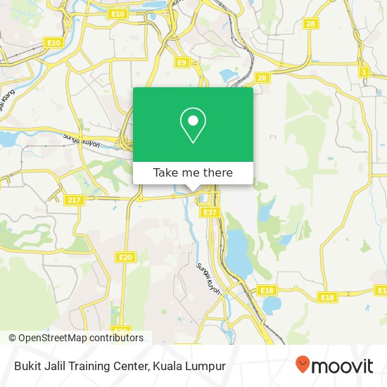 Peta Bukit Jalil Training Center