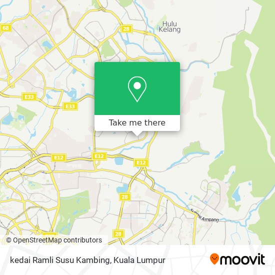 kedai Ramli Susu Kambing map