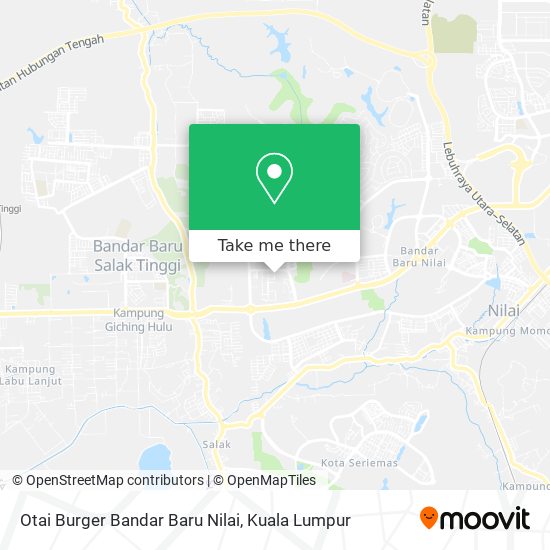 Otai Burger Bandar Baru Nilai map