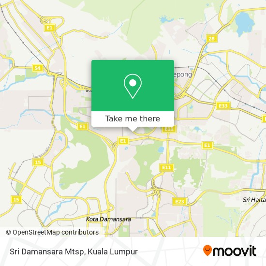 Sri Damansara Mtsp map